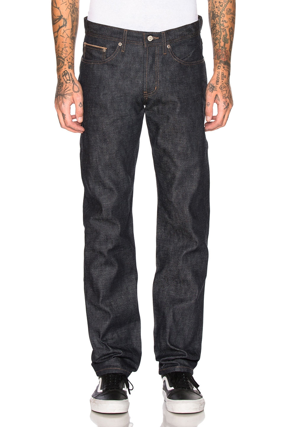 Image 1 of Naked & Famous Denim Weird Guy Jeans in Chinese New Year Earth Pig