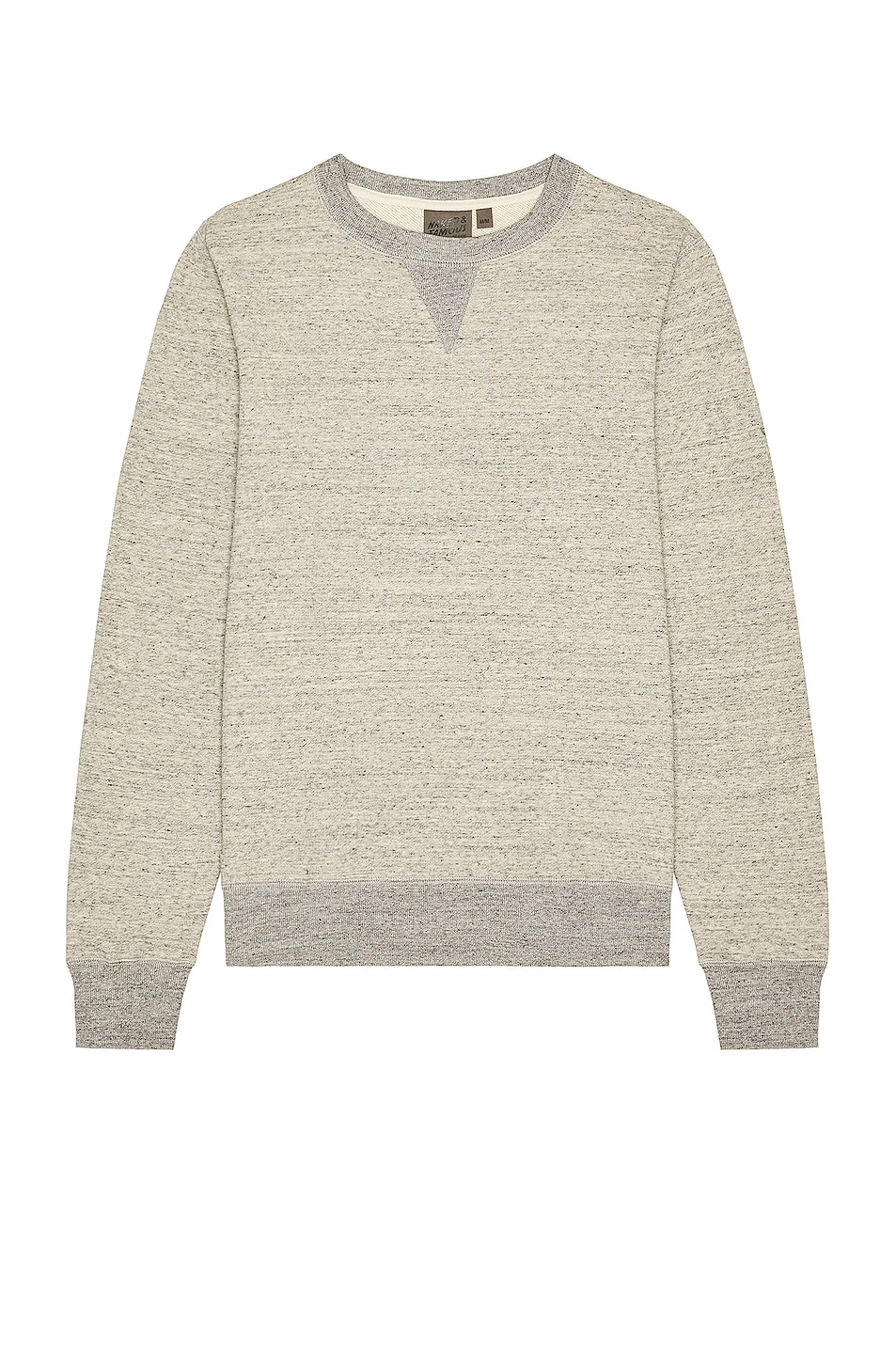 Image 1 of Naked & Famous Denim Crewneck in Grey Heavyweight Terry