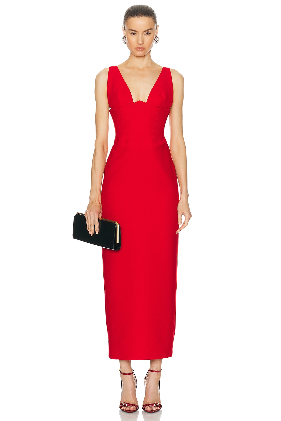 Image 1 of The New Arrivals by Ilkyaz Ozel Anais Dress in Pedro Red