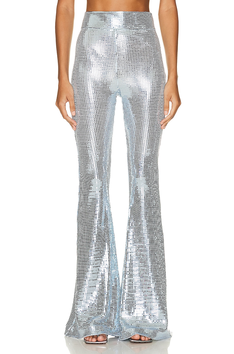Image 1 of The New Arrivals by Ilkyaz Ozel Colette Wide Leg Pant in Blue Sequin