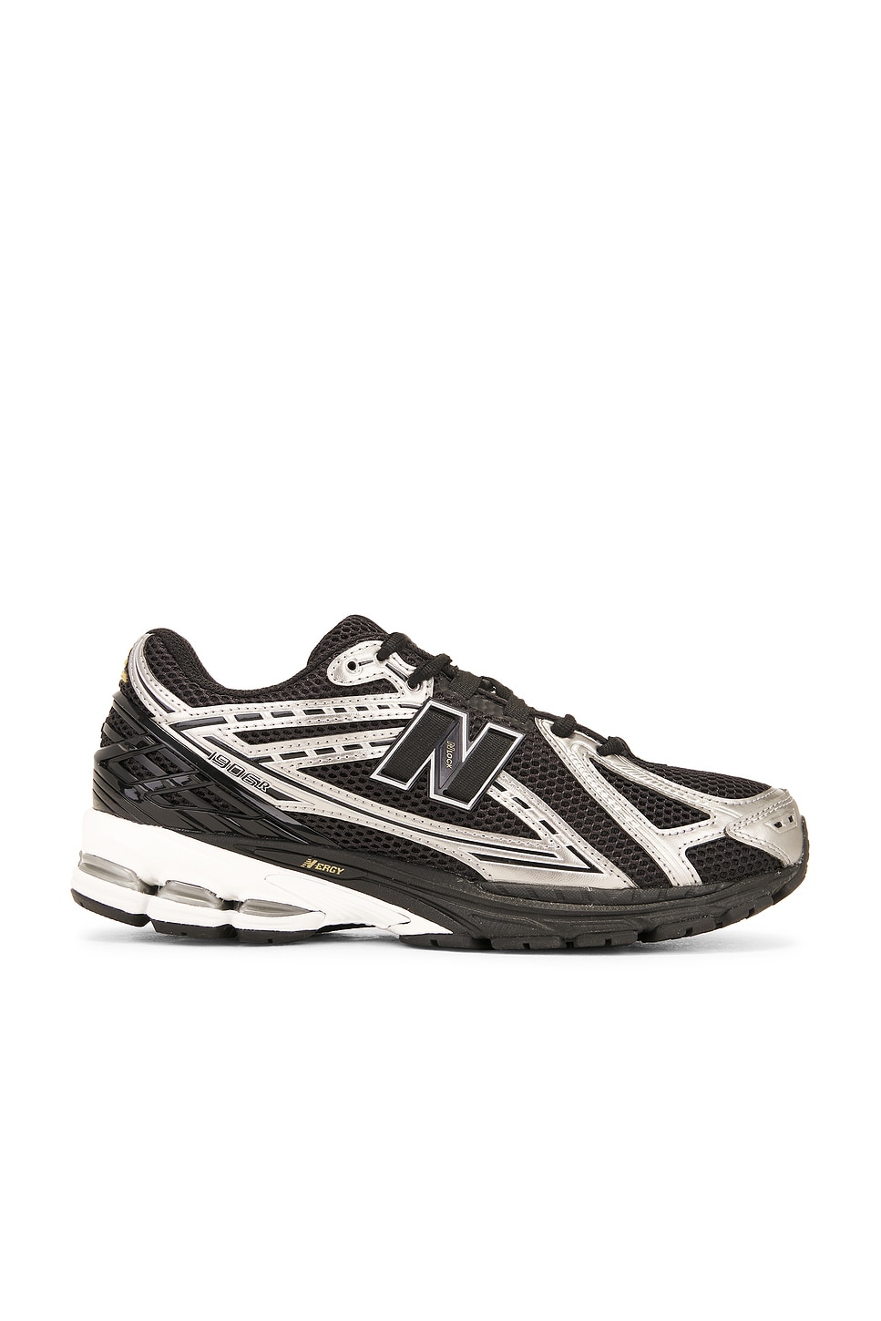 Image 1 of New Balance 1906r Sneakers in Black, Dark Silver Metallic, & Gold