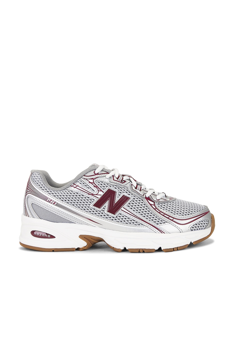 Image 1 of New Balance 740 Sneaker in Monarch Burgundy, Slate Grey, & Raincloud