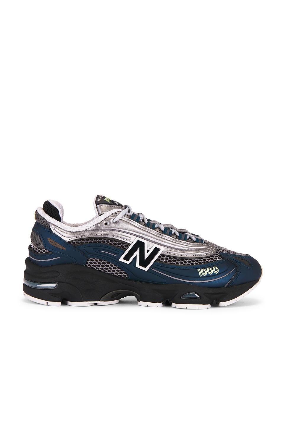 Image 1 of New Balance 1000 Sneaker in Deep Ocean & Dark Silver Metallic