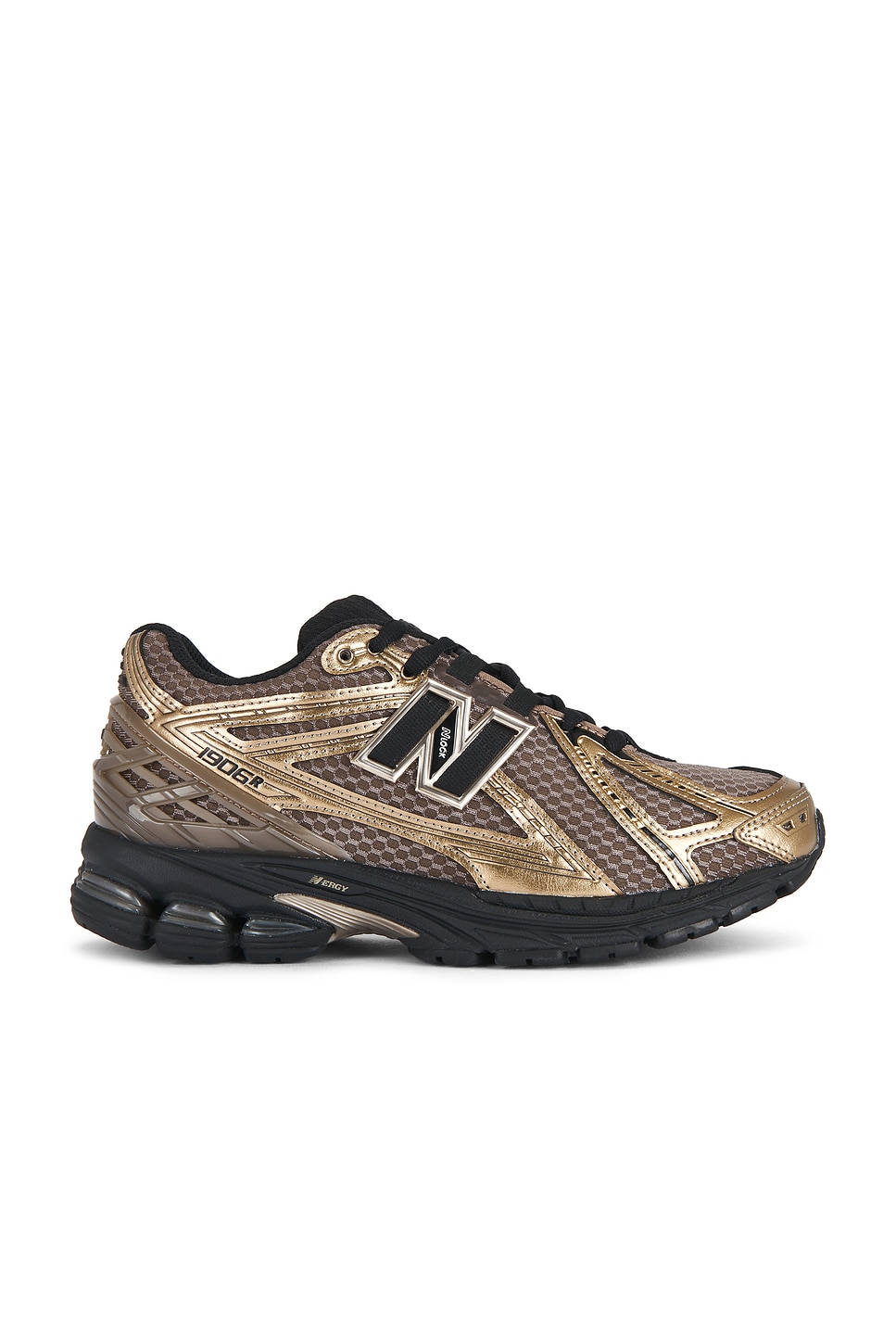 Image 1 of New Balance 1906r Sneaker in Mushroom, Black, & Black Metallic