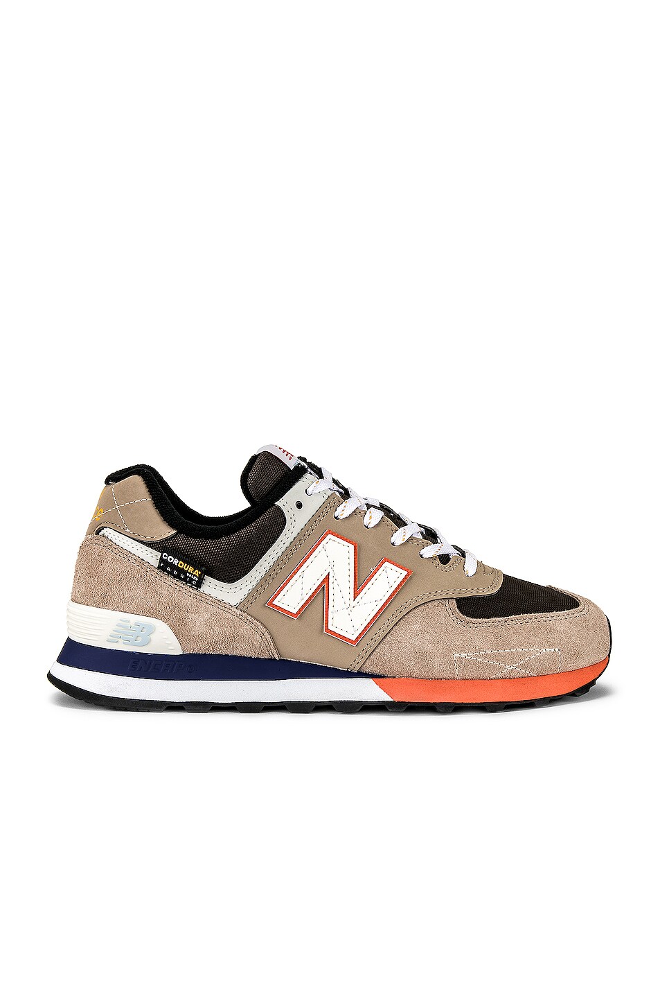 Image 1 of New Balance 574 in Mindful Grey & Poppy