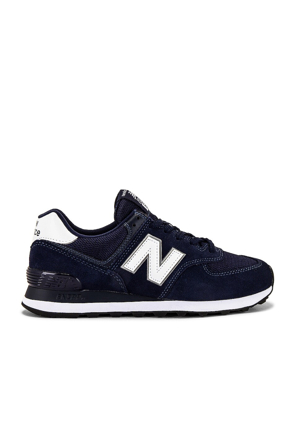 Image 1 of New Balance 574 in Eclipse & White