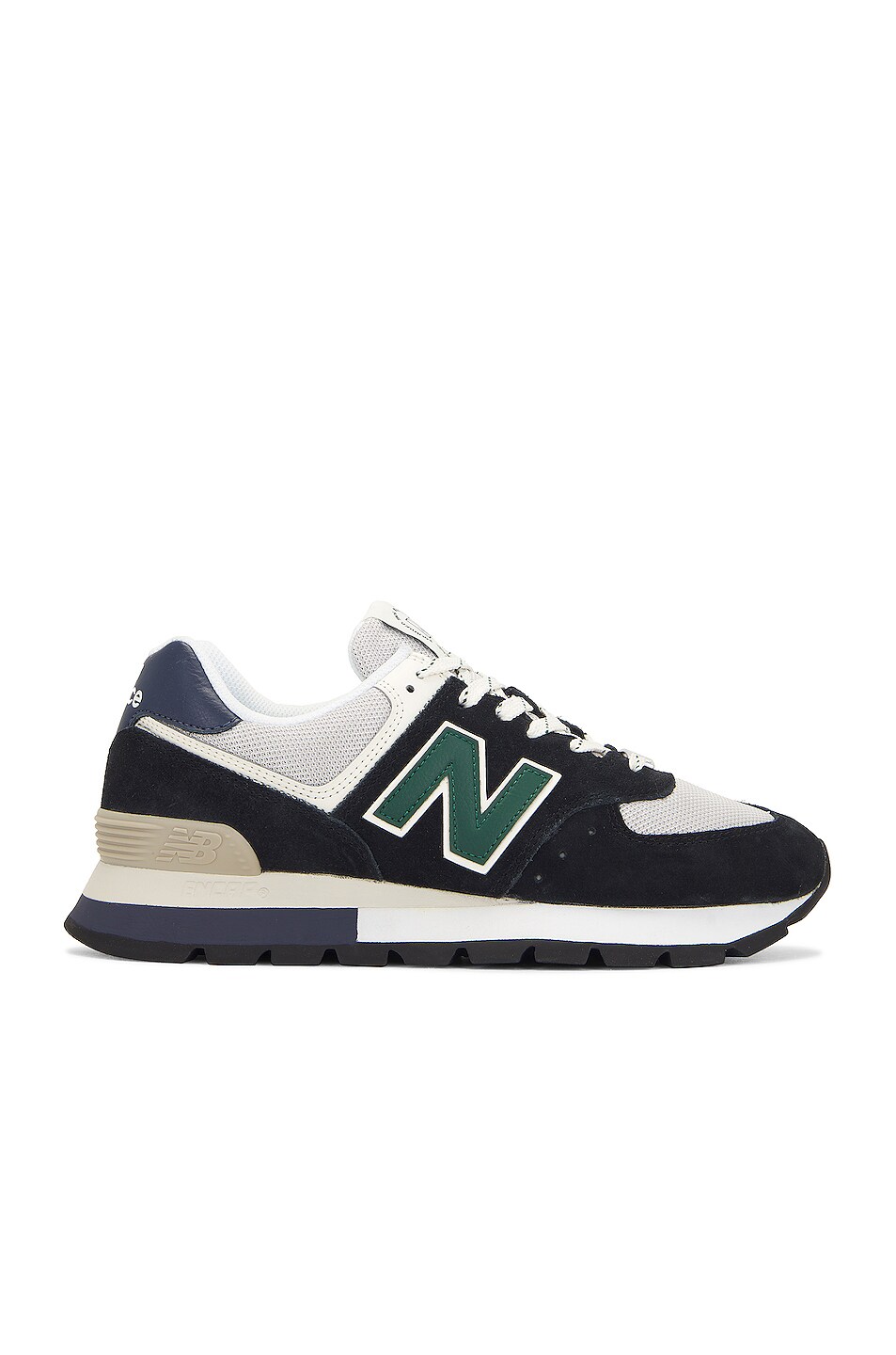 Image 1 of New Balance 574 Rugged in Black & Green