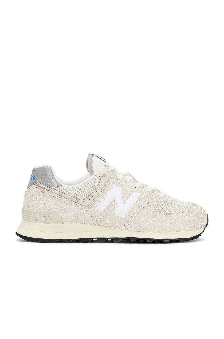 Image 1 of New Balance 574 in White & Grey