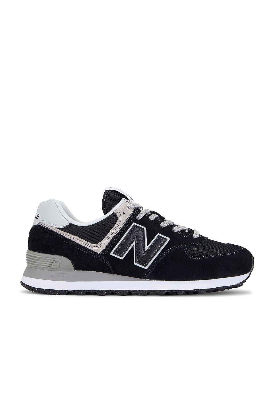 Image 1 of New Balance 574 Core Sneaker in Black & White