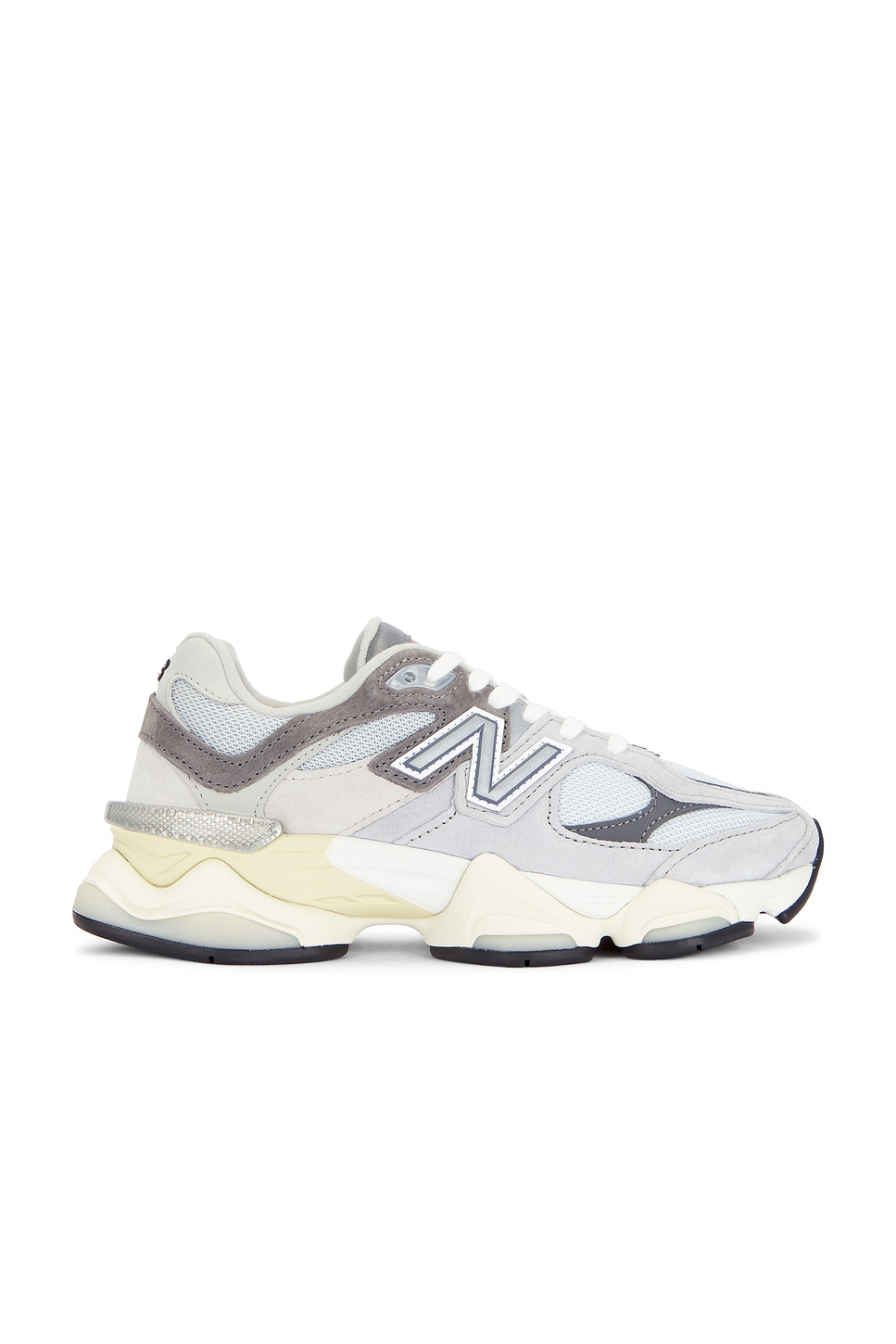 Image 1 of New Balance 9060 Sneaker in Rain Cloud, Castlerock, & White