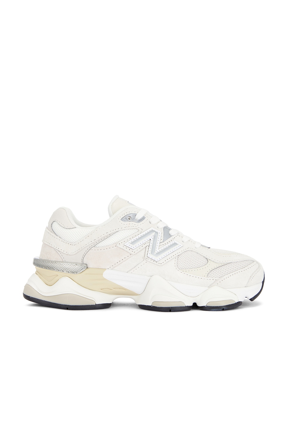 Image 1 of New Balance 9060 Sneaker in Sea Salt, Moonbeam, Turtledove & Silver Metallic