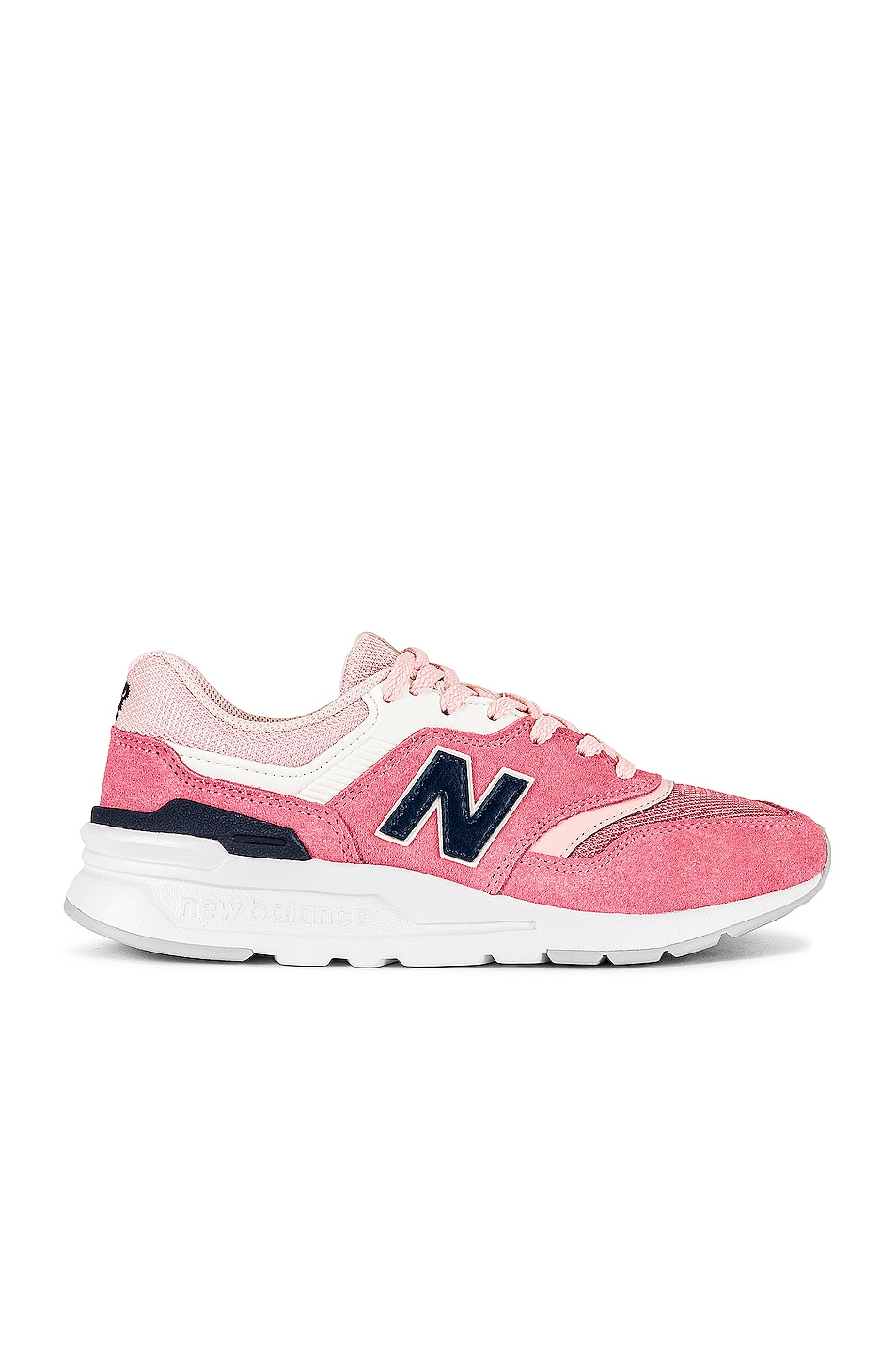 Image 1 of New Balance 997H Sneakers in Pink Haze & White