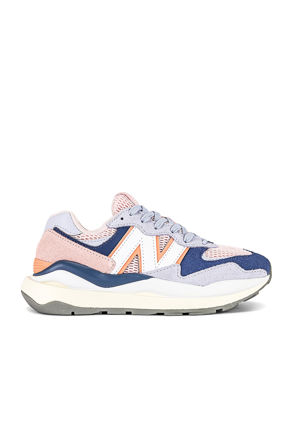 Image 1 of New Balance 57/40 Sneakers in Pink Haze & Night Air