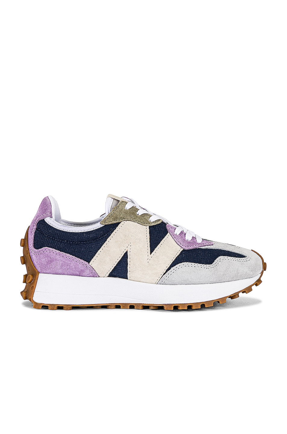 Image 1 of New Balance 327 Sneakers in Natural Ingido & Amethyst