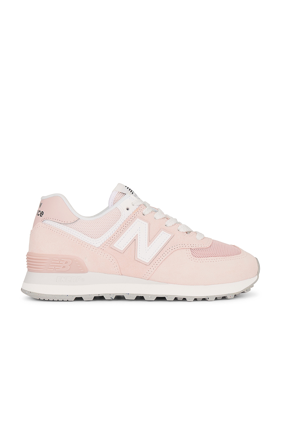 New Balance 574 Sneaker in Pink & White | FWRD