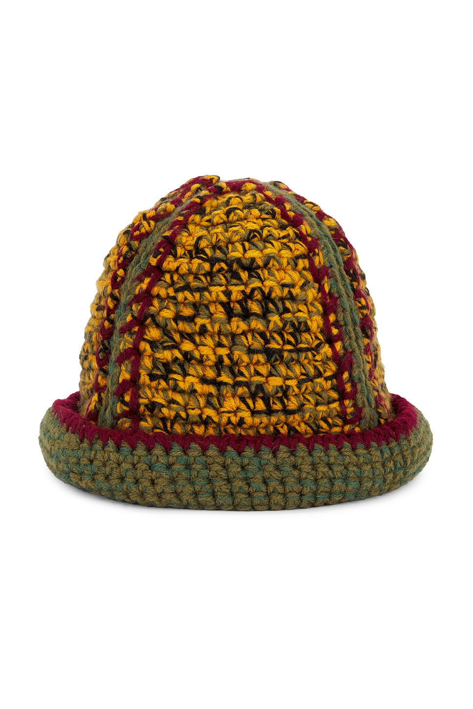 Nicholas Daley Hand Knitted Bucket Hat In Green