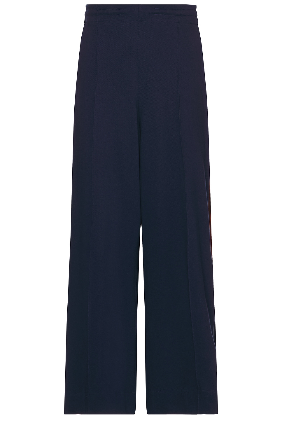 Shop Nicholas Daley Wide Leg Track Pant In Navy & Burgundy