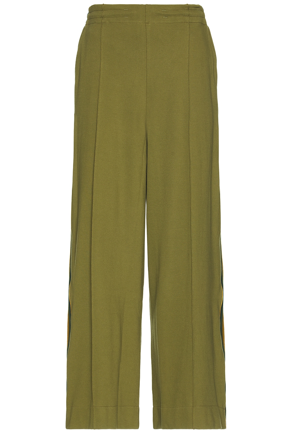 Wide Leg Track Pants in Green