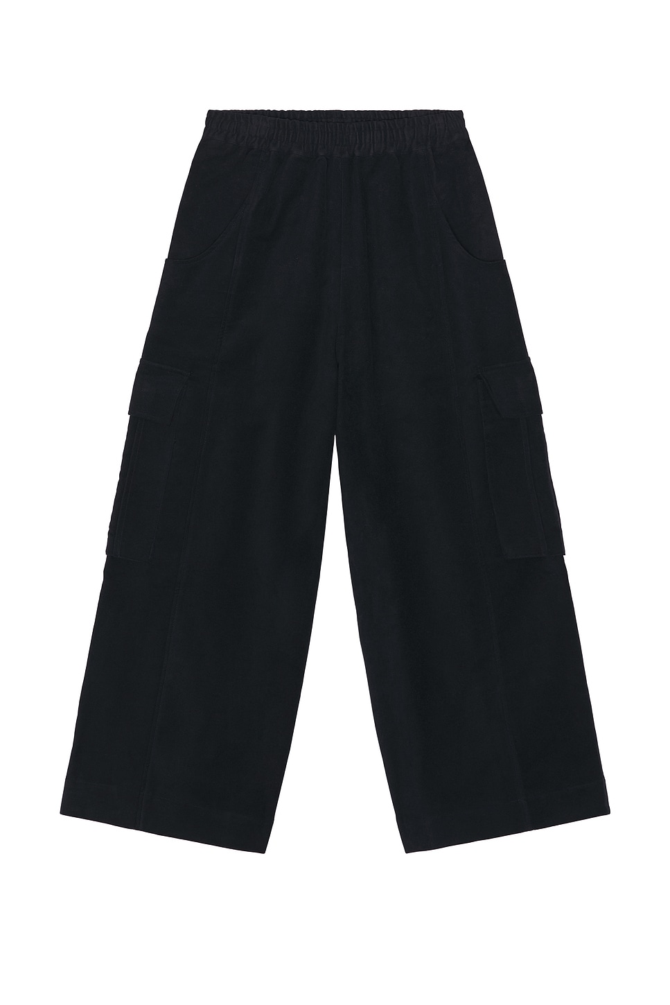 Nicholas Daley Wide Leg Cargo Pant In Black