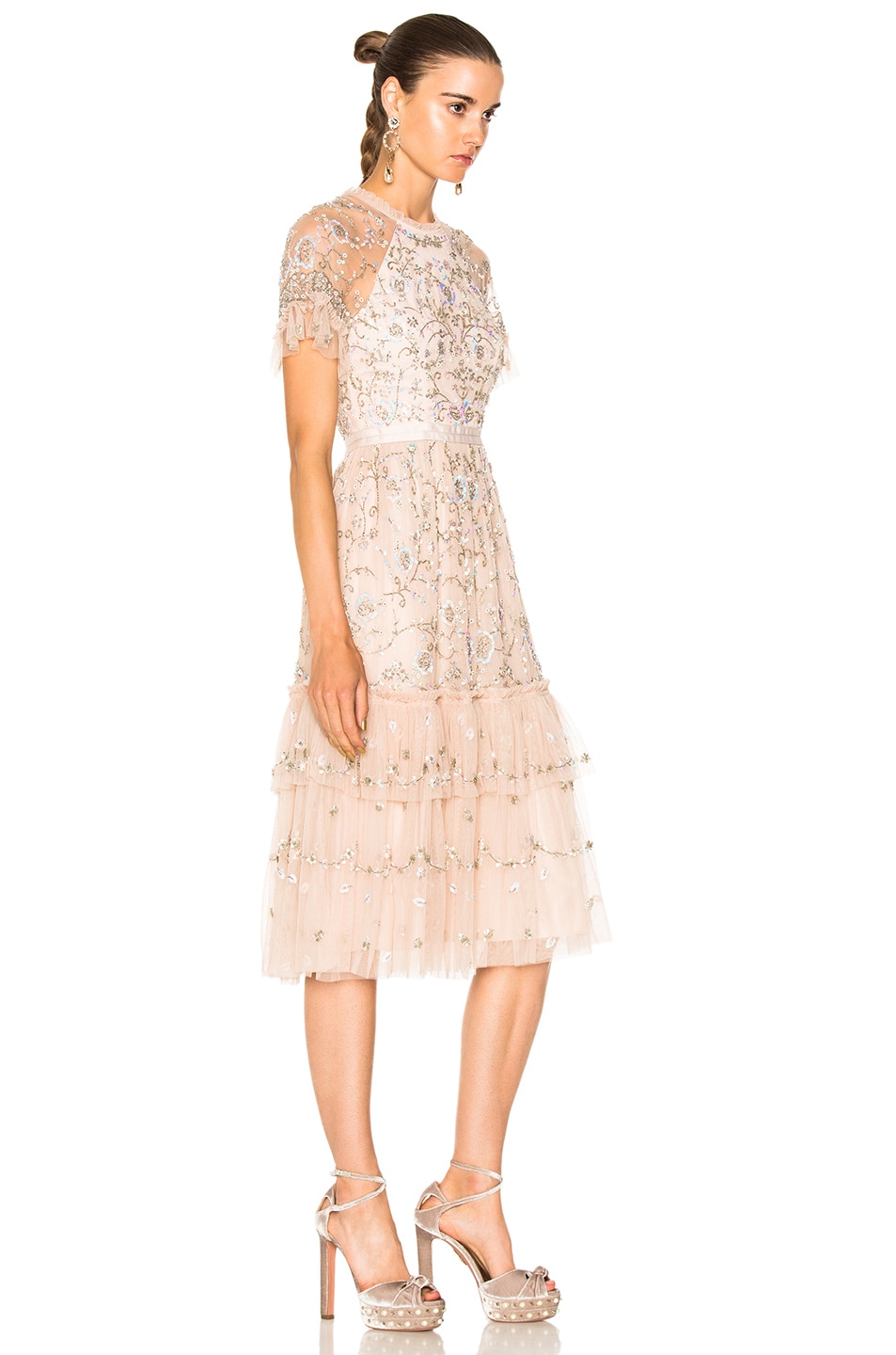 Thread Constellation Needle & Thread Constellation Lace Dress in Petal Pink | FWRD