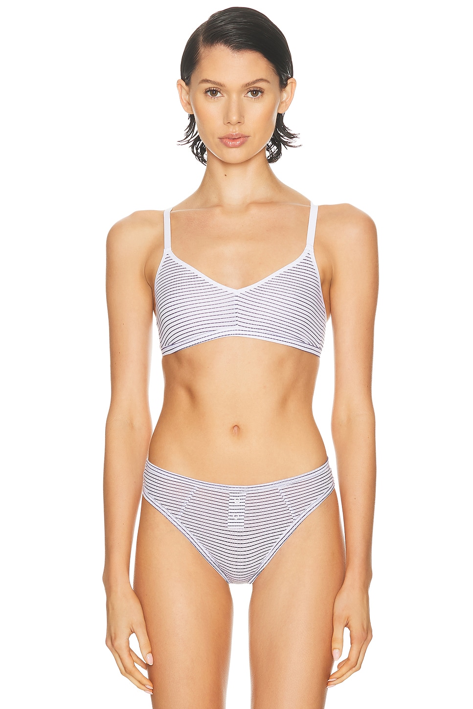 Negative Underwear Whipped Non Wire Bra In Blue