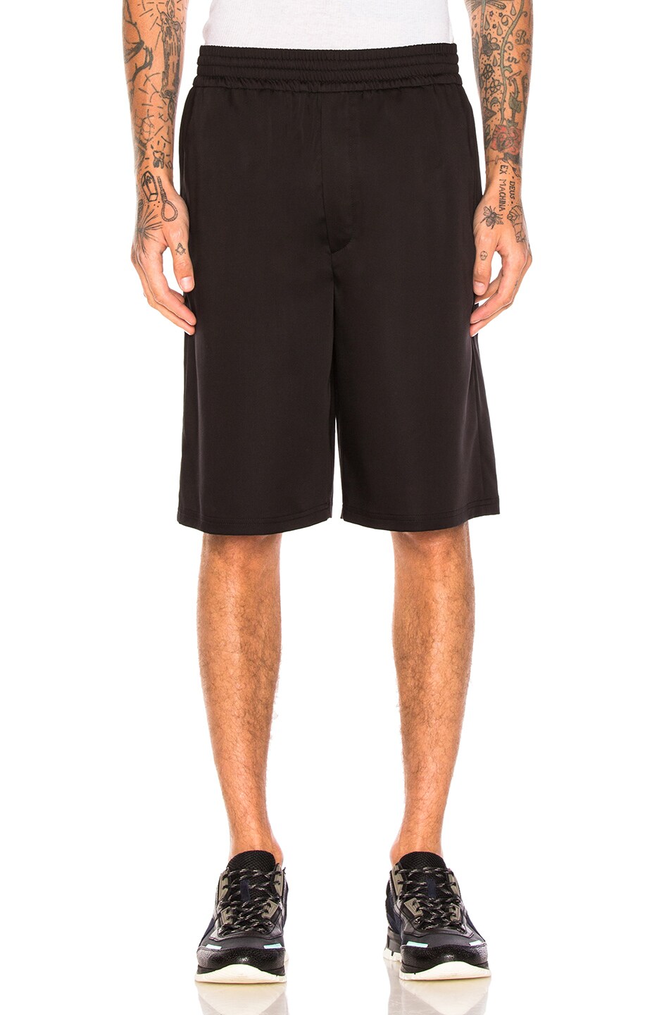 Image 1 of Neil Barrett Slouch Shorts in Black