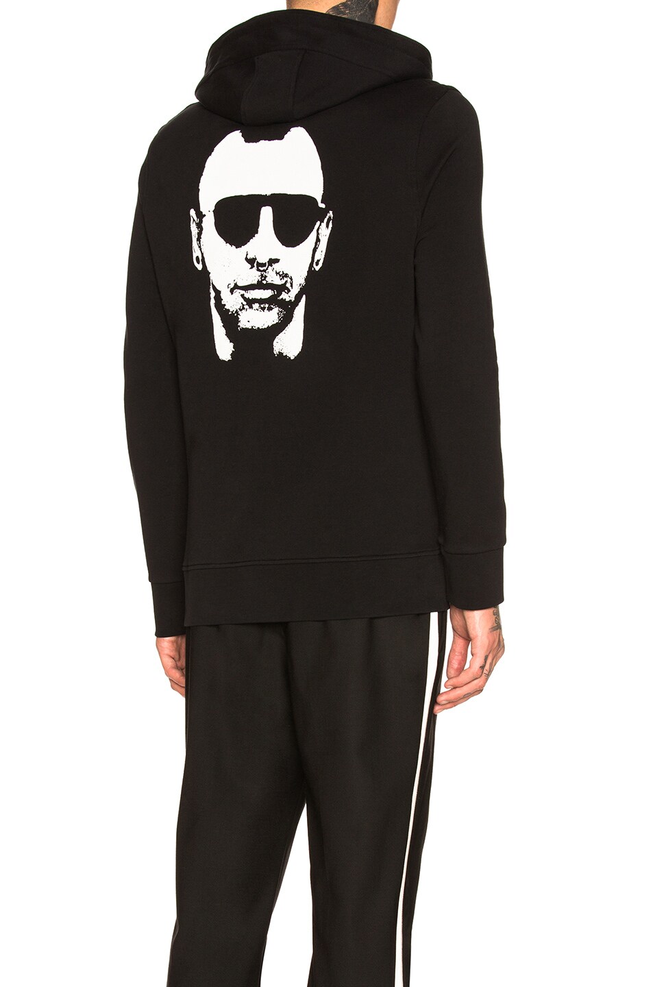 Image 1 of Neil Barrett Mohican Gangsta Sweatshirt in Black & White