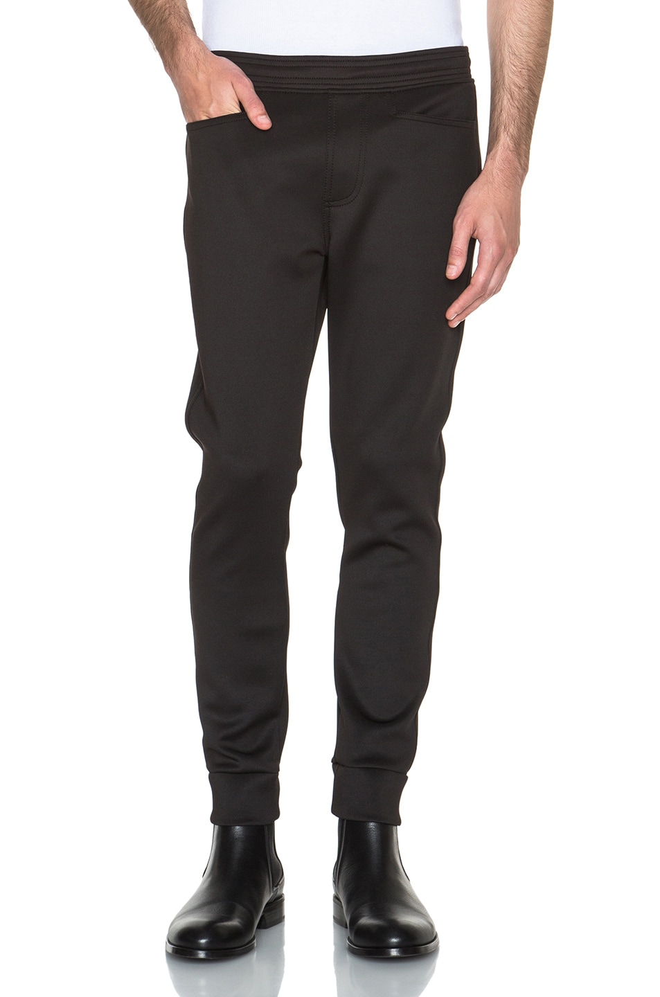 Image 1 of Neil Barrett Tech Bonded Sweatpants in Black