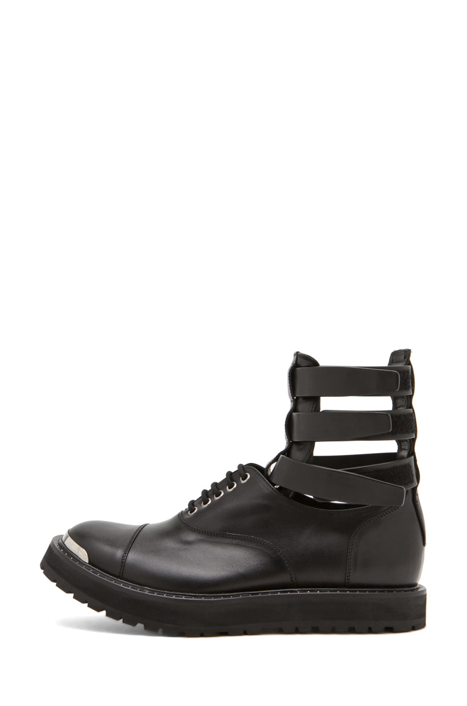 Image 1 of Neil Barrett Roman Boot Wedge Shoe in Black