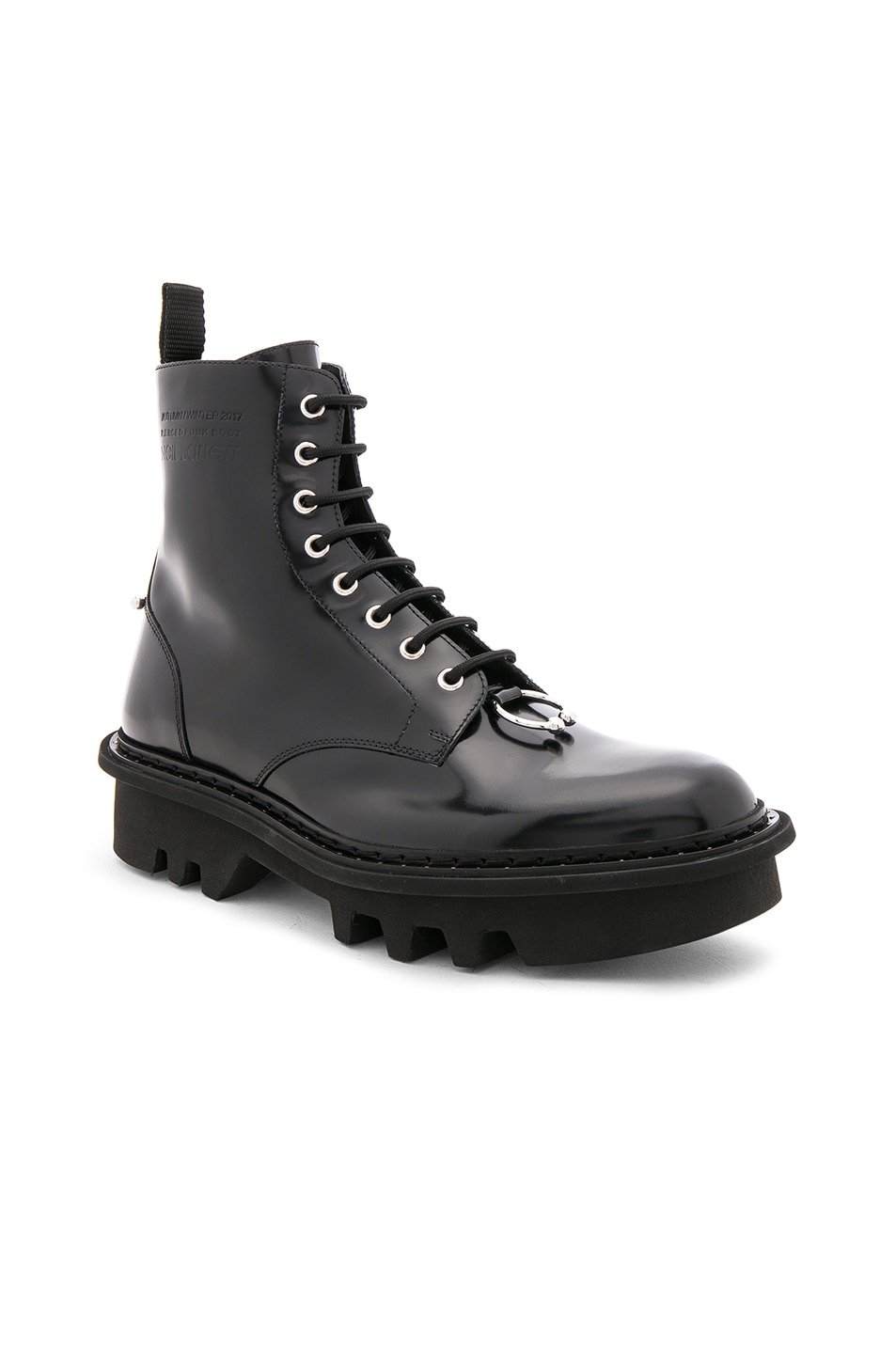 Image 1 of Neil Barrett Leather Piercing Boots in Black