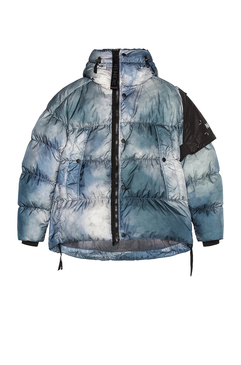 NemeN Tawa Tie Dye Down Jacket in Ice Grey | FWRD