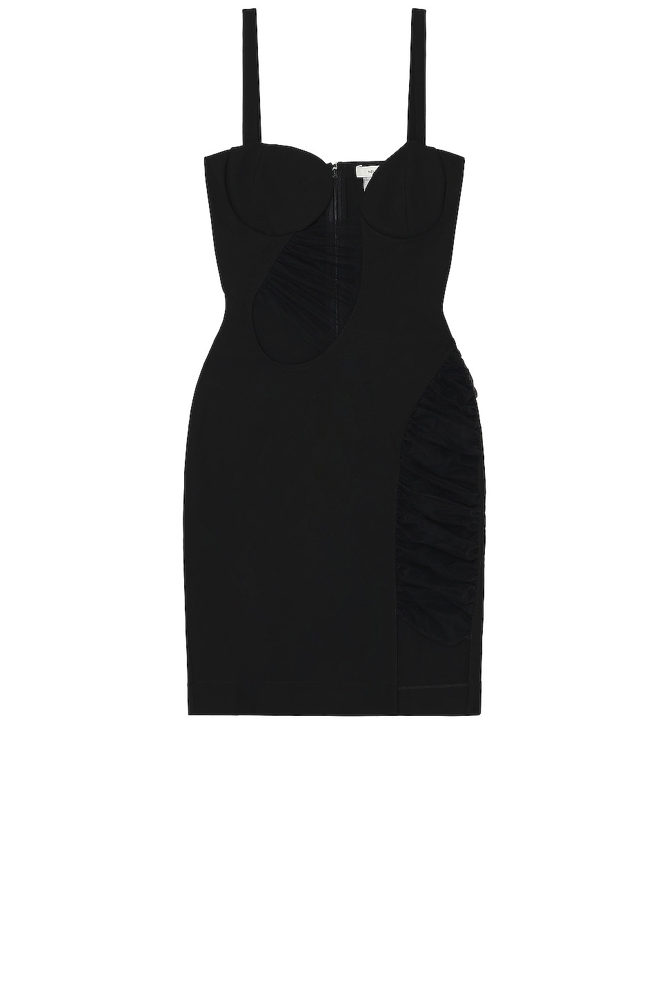Image 1 of Nensi Dojaka Asymmetrical Mini Dress in Black