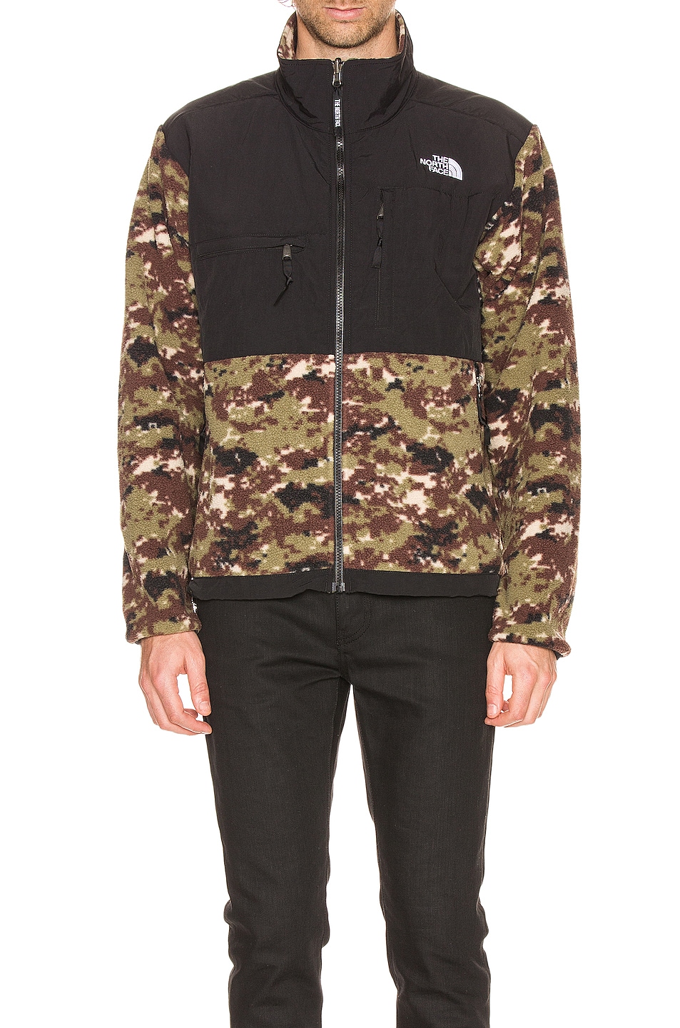 Image 1 of The North Face Black ICON 95 Retro Denali Jacket in Burnt Olive Green &