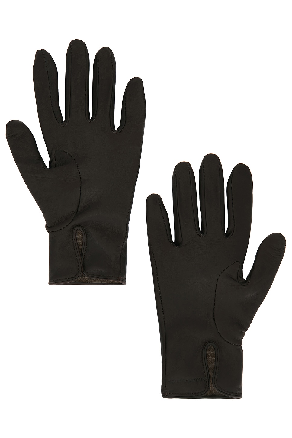 Nour Hammour Short Gloves In Brown