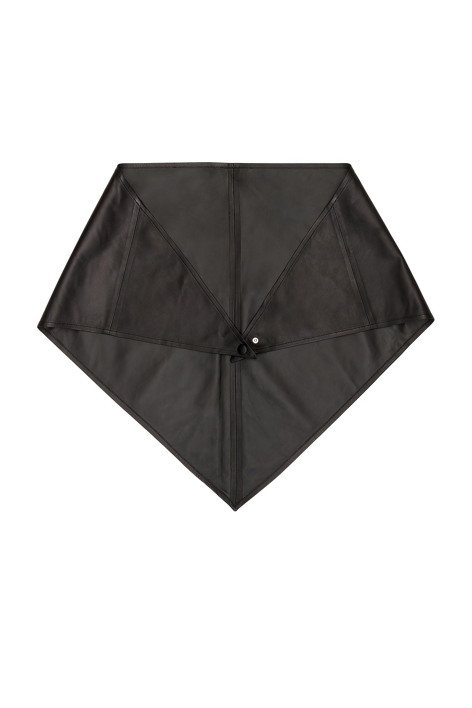 NOUR HAMMOUR Leather Foulard in Black