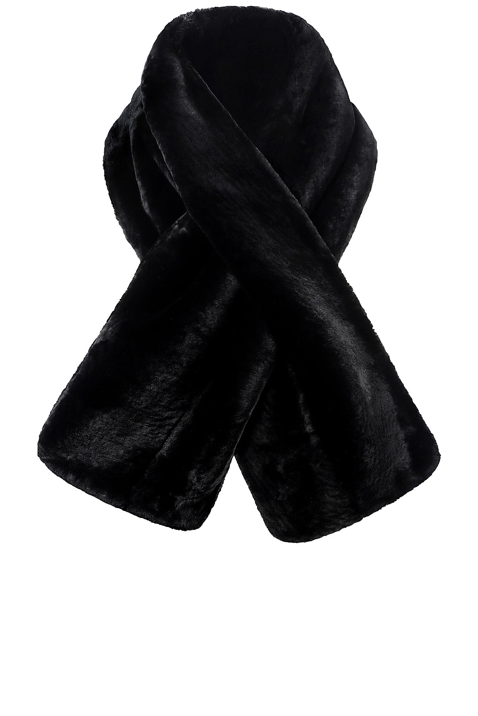 Vienna Shearling Scarf in Black