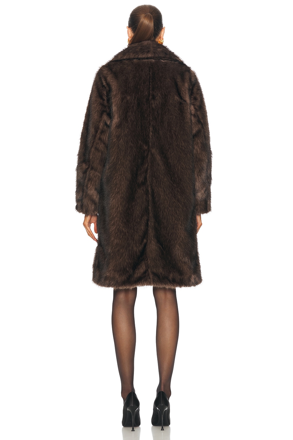 Evita Faux Fur Coat - Thumbnail 1