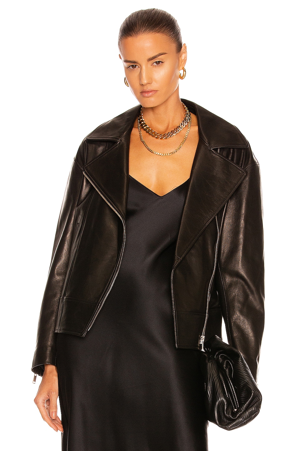 Image 1 of NOUR HAMMOUR Riley Jacket in Black