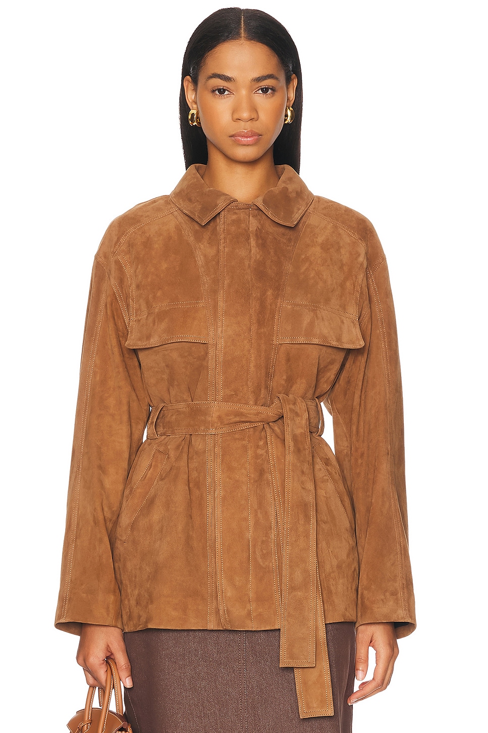 NOUR HAMMOUR Zakary Suede Jacket