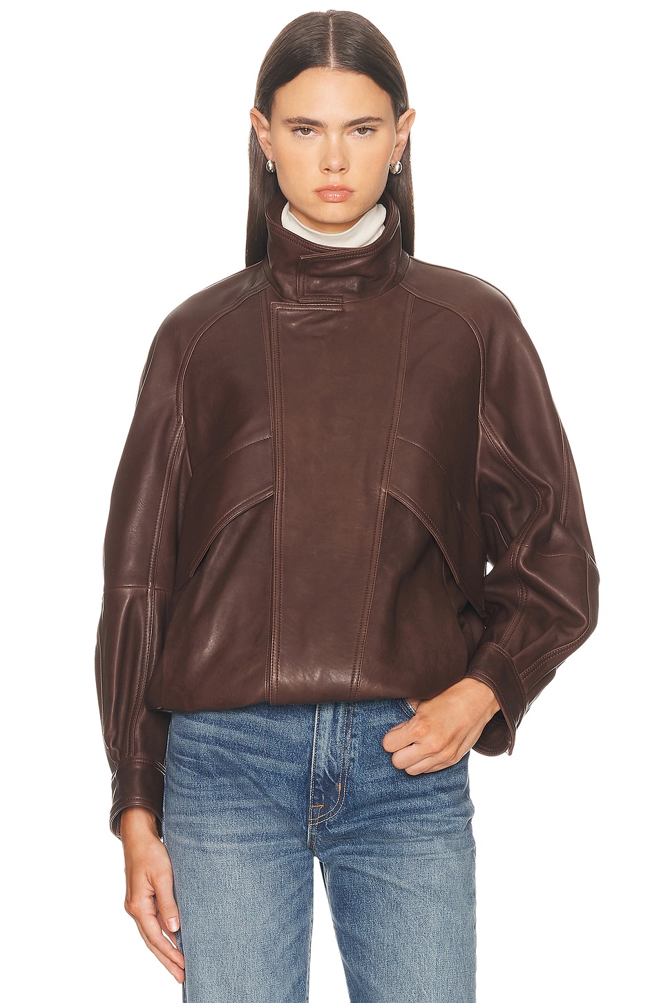Nour Hammour Ariste Jacket In Brown
