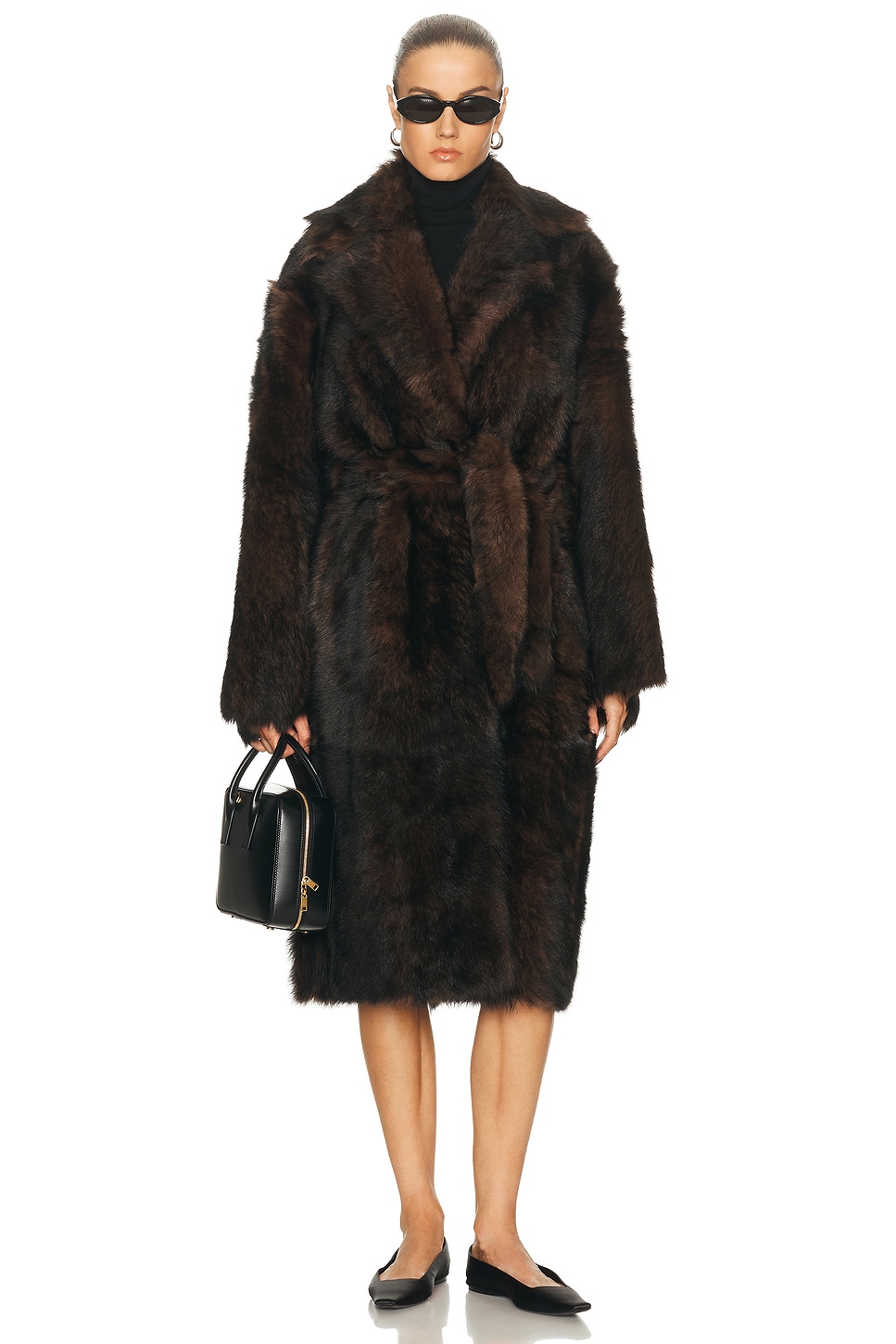 Nour Hammour Uma Coat In Brown