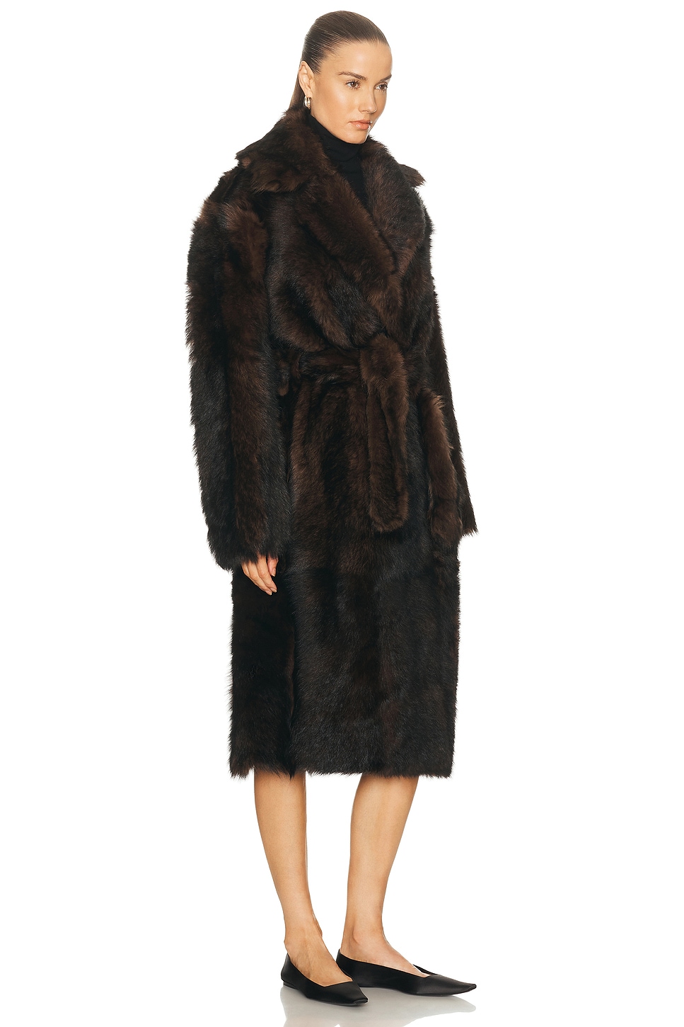 Nour Hammour Uma Coat In Brown