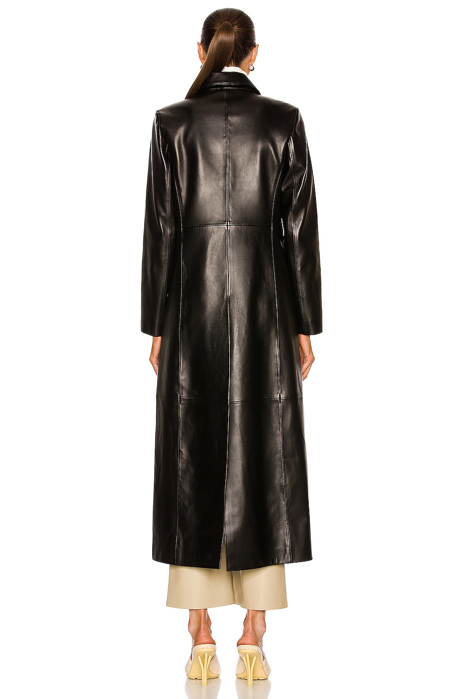 extra long leather coat