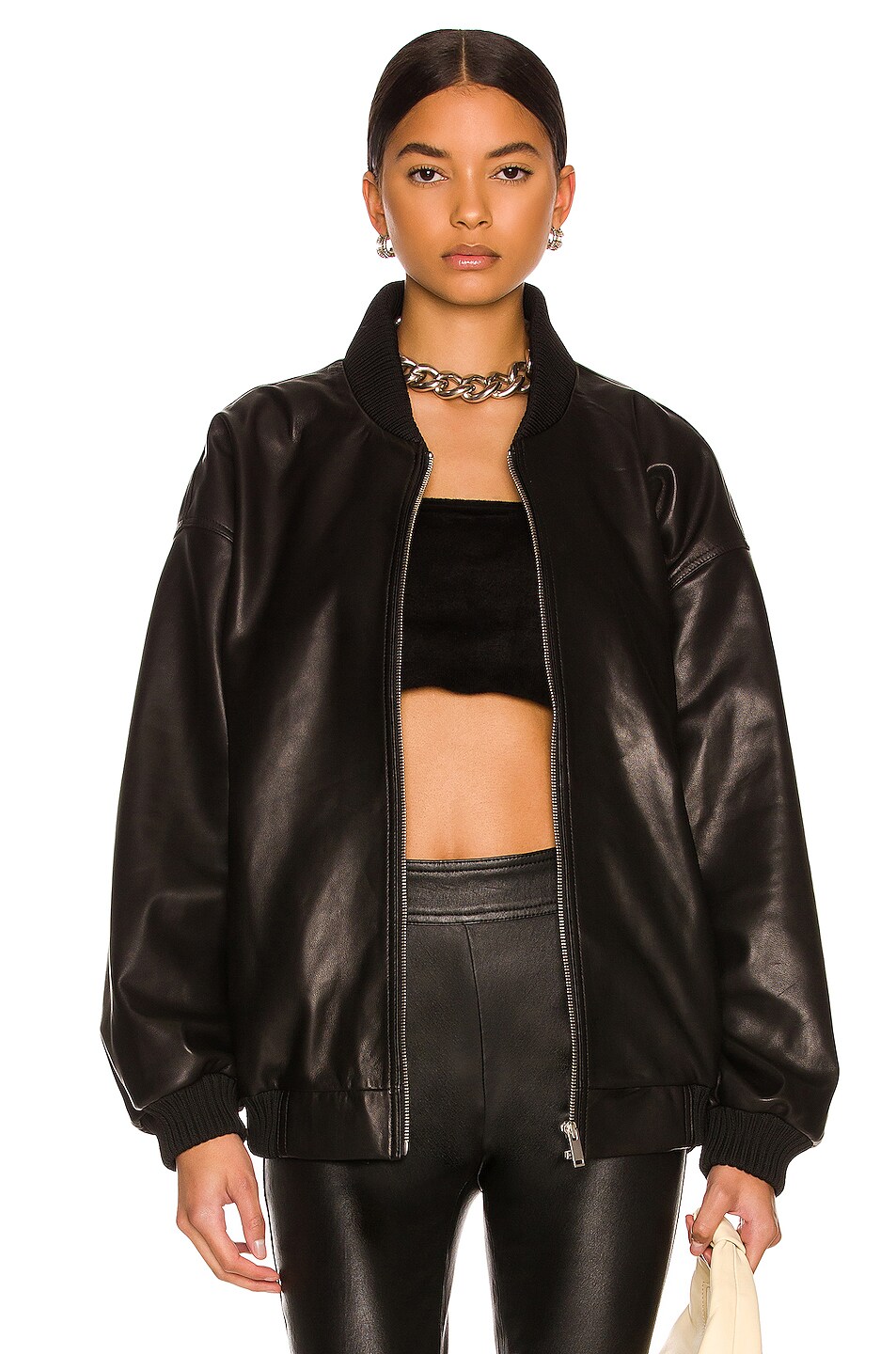 Image 1 of NOUR HAMMOUR Marly Jacket in Black