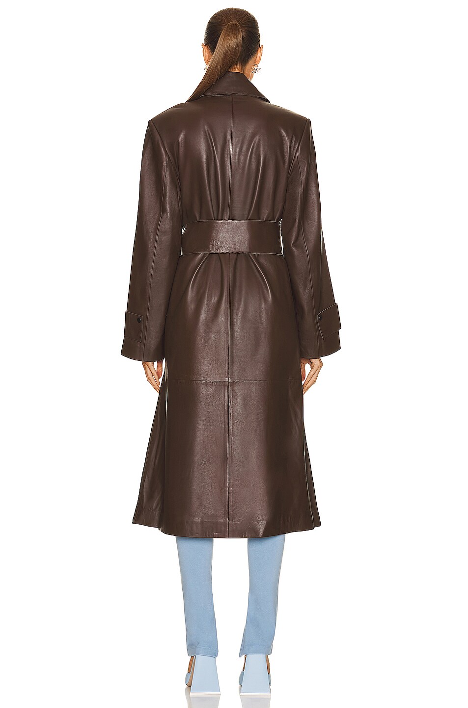 NOUR HAMMOUR Karla Coat in Umber | FWRD