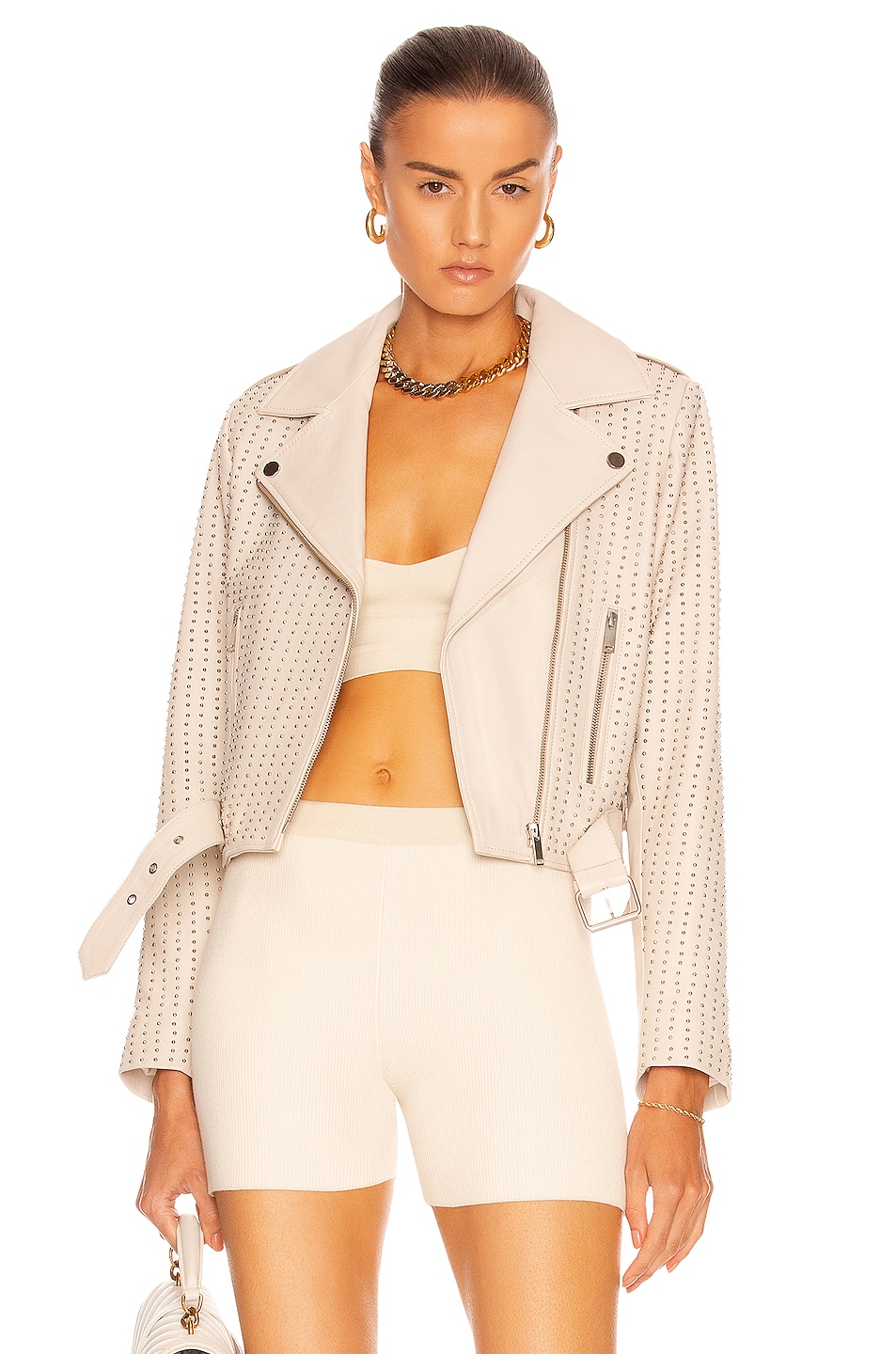 Image 1 of NOUR HAMMOUR Mademoiselle Jacket in Ivory