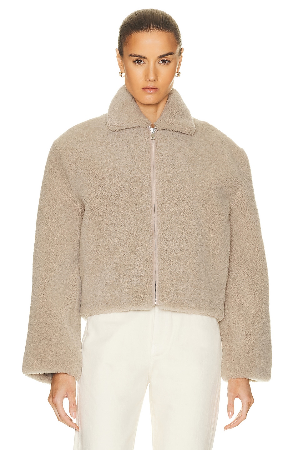 Image 1 of NOUR HAMMOUR Timothee Jacket in Taupe