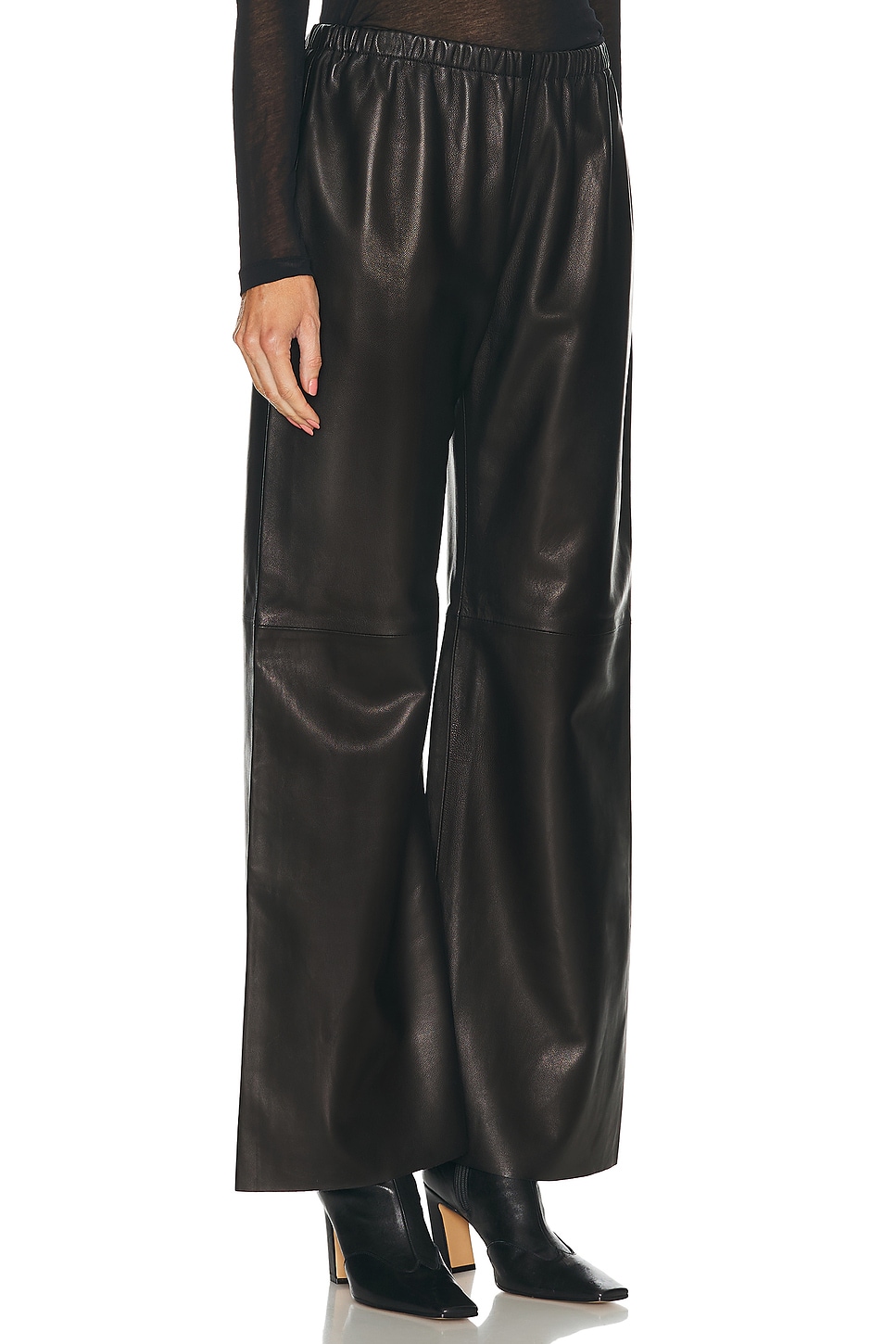 Shop Nour Hammour Olan Pant In Black