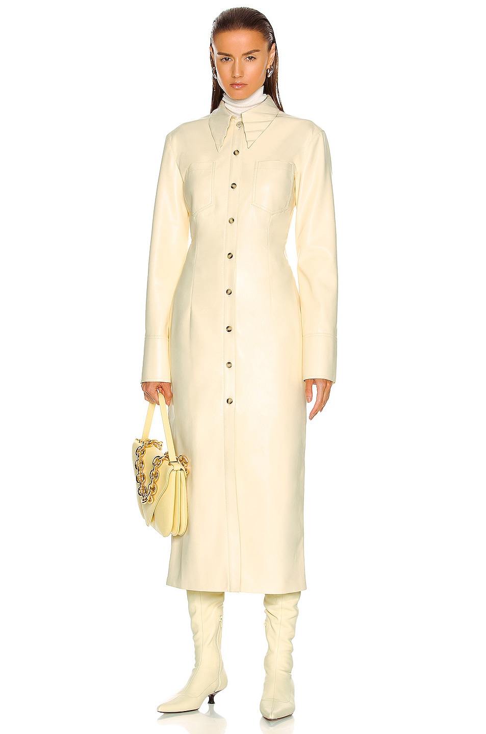 Image 1 of Nanushka Tegan Dress in Vanilla