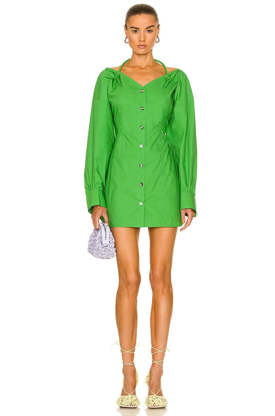 Image 1 of Nanushka Alyssa Dress in Green